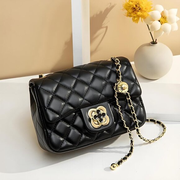 Quilted Leather Handbag Designer Crossbody Bags Women Purses and Handbags - Picture 4 of 6